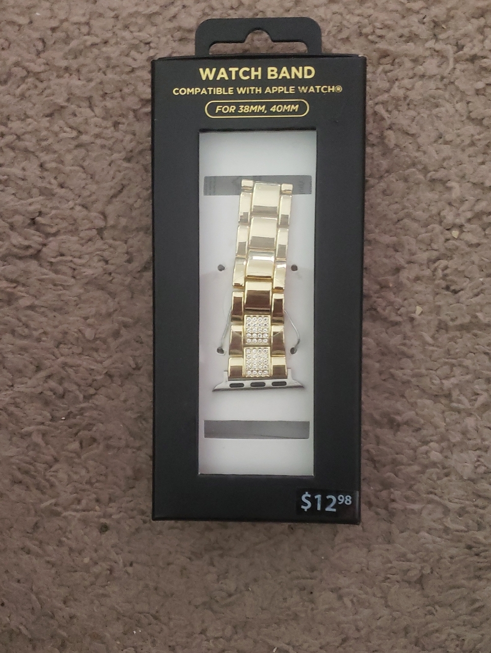 Gold Metal Link Watch Band for Apple Watch (38mm/40mm)